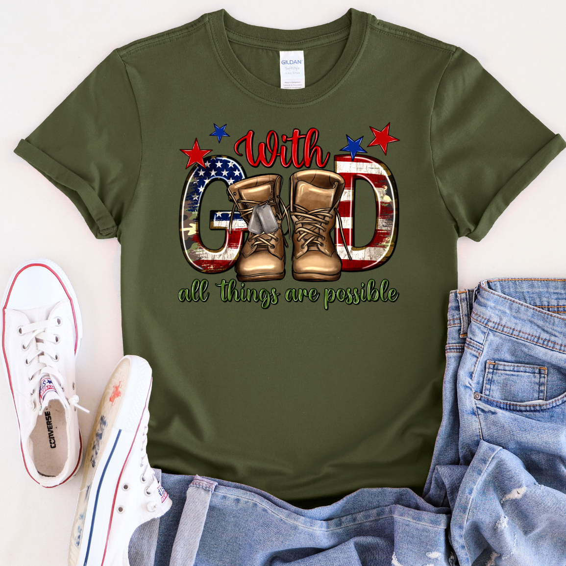 With God Patriot T-Shirt