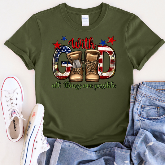 With God Patriot T-Shirt