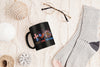 Faith Love Freedom Fireworks 11 OZ Black Mug