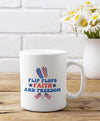 Flip Flops Faith And Freedom 11oz Mug