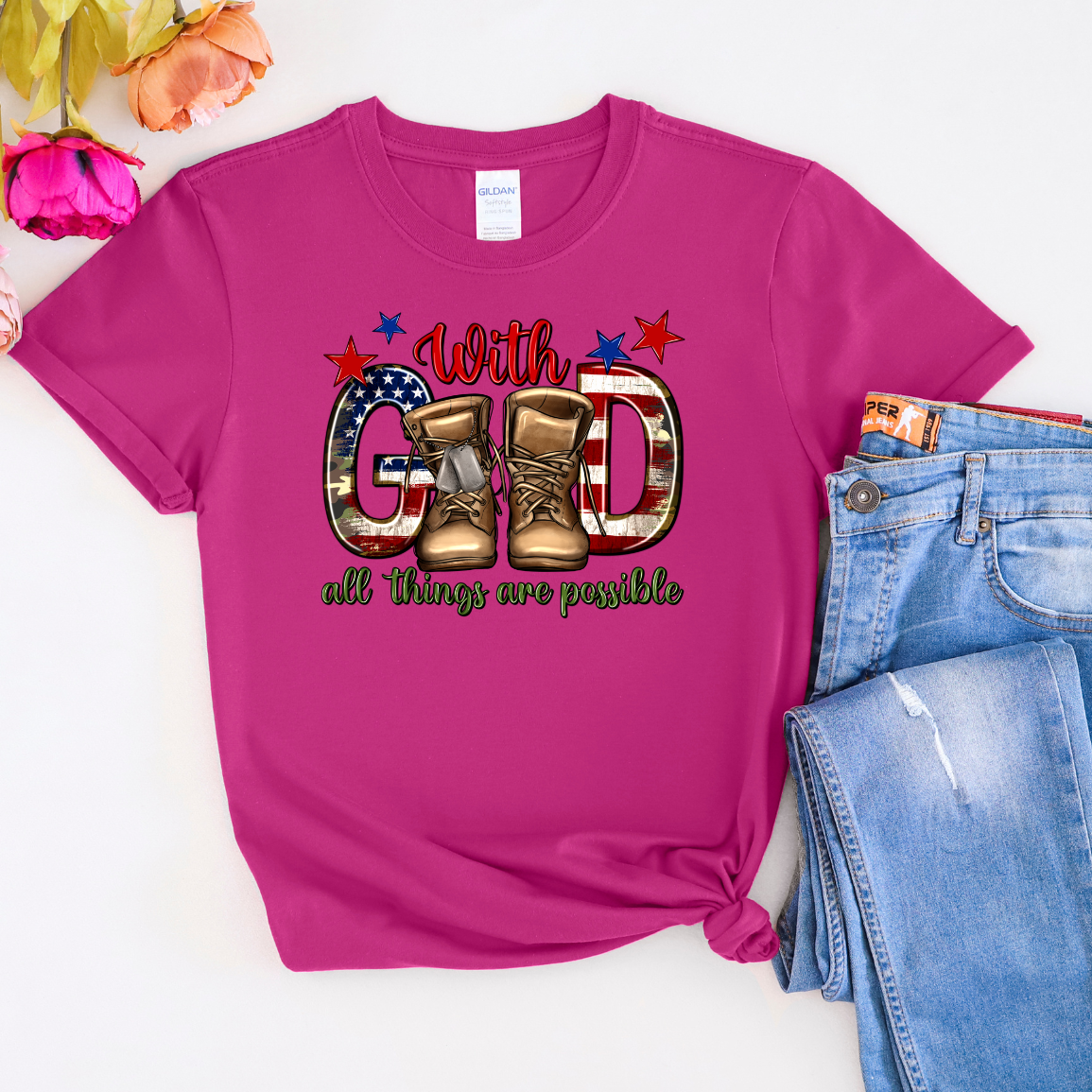 With God Patriot T-Shirt