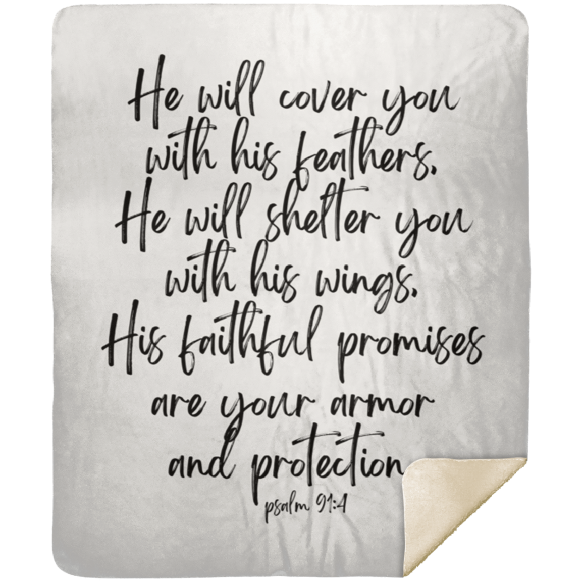 Psalm 91 Blanket | Comfort Gift for Tough Times &amp; Christmas Cheer