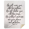 Psalm 91 Blanket | Comfort Gift for Tough Times &amp; Christmas Cheer