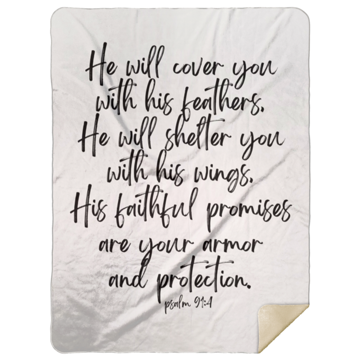 Psalm 91 Blanket | Comfort Gift for Tough Times &amp; Christmas Cheer