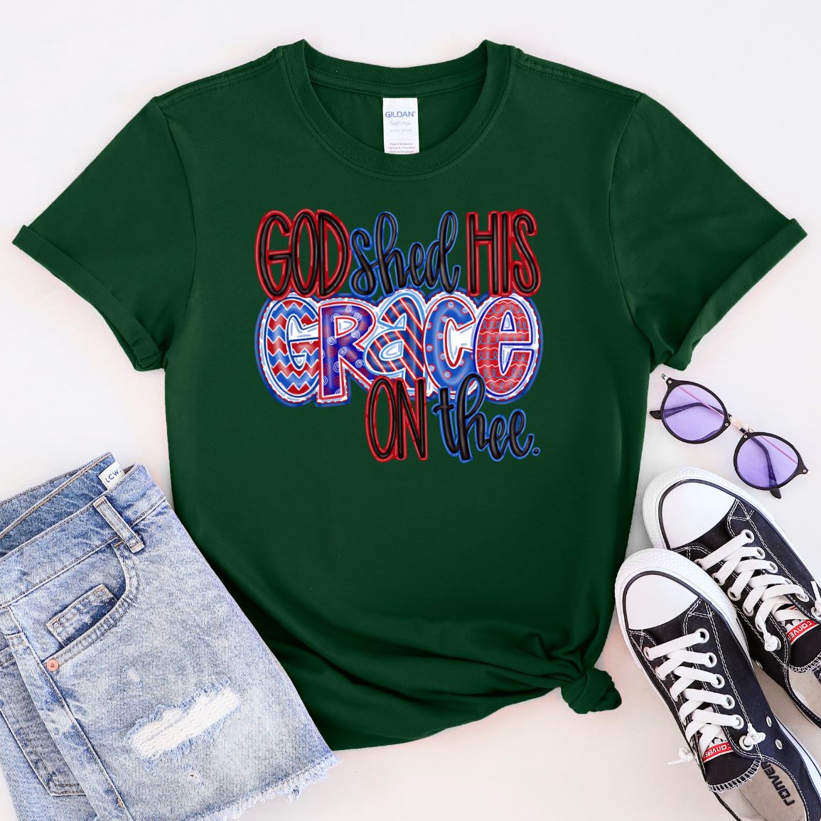 God Shed His Grace T-Shirt