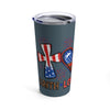 FAITH LOVE FREEDOM FIREWORKS TUMBLER 20OZ