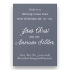 Only Two Defining Forces Wall Art CANVAS | Military Sign, Patriotic Quote Sign | Home Wall Decor, Gift