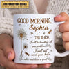 Morning Positive Christian Bible Study Gift Personalized Mug