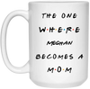 Becomes A Mom Personalized Mother&#39;s Day Gift Mug