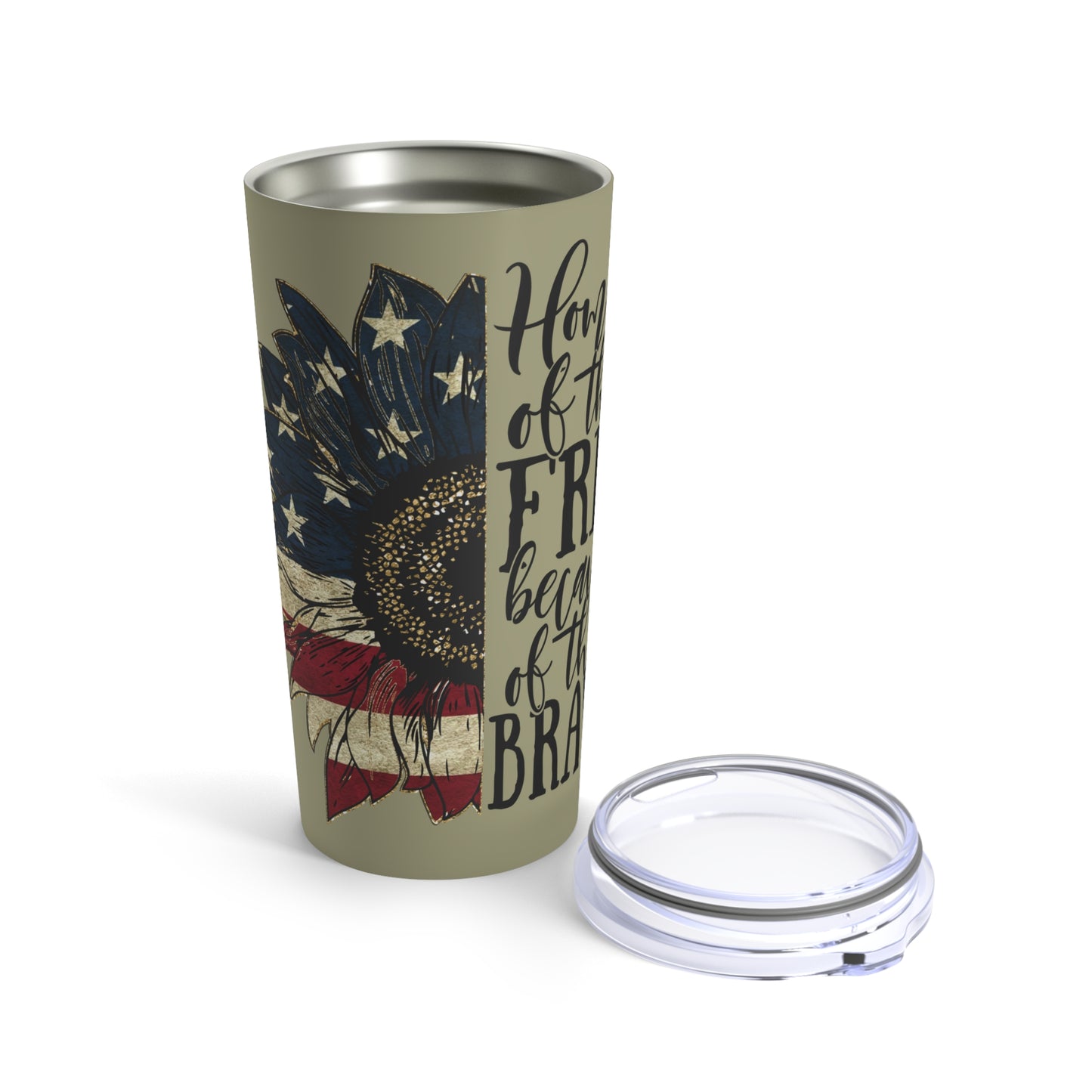 HOME OF THE FREE TUMBLER 20OZ