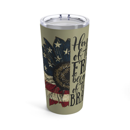 HOME OF THE FREE TUMBLER 20OZ