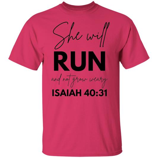 She Will Run And Not Grow Weary T-Shirt