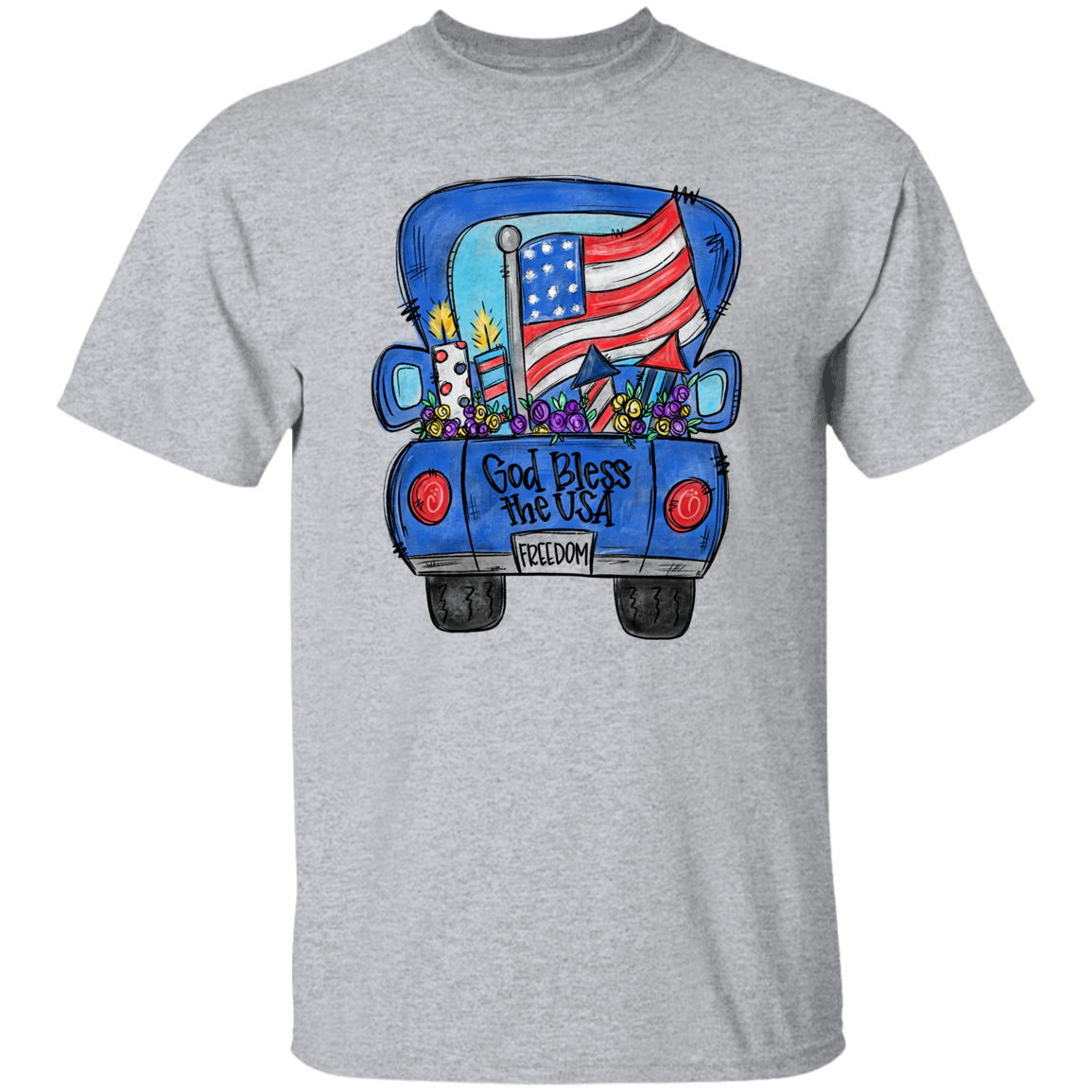 God Bless The USA Truck T-Shirt