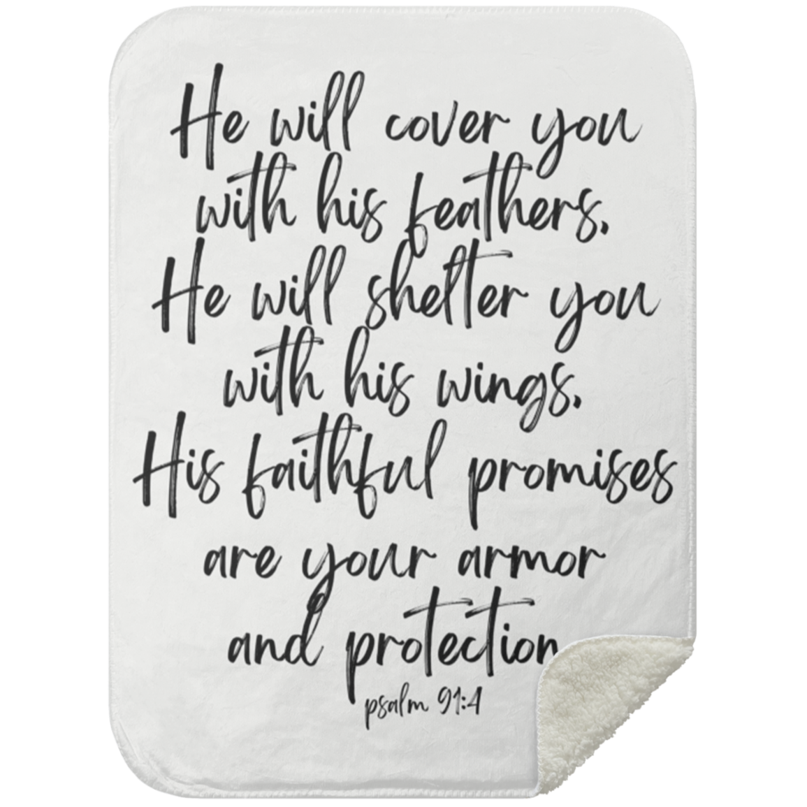 Psalm 91 Blanket | Comfort Gift for Tough Times & Christmas Cheer