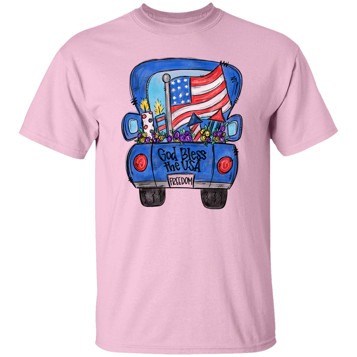 God Bless The USA Truck T-Shirt