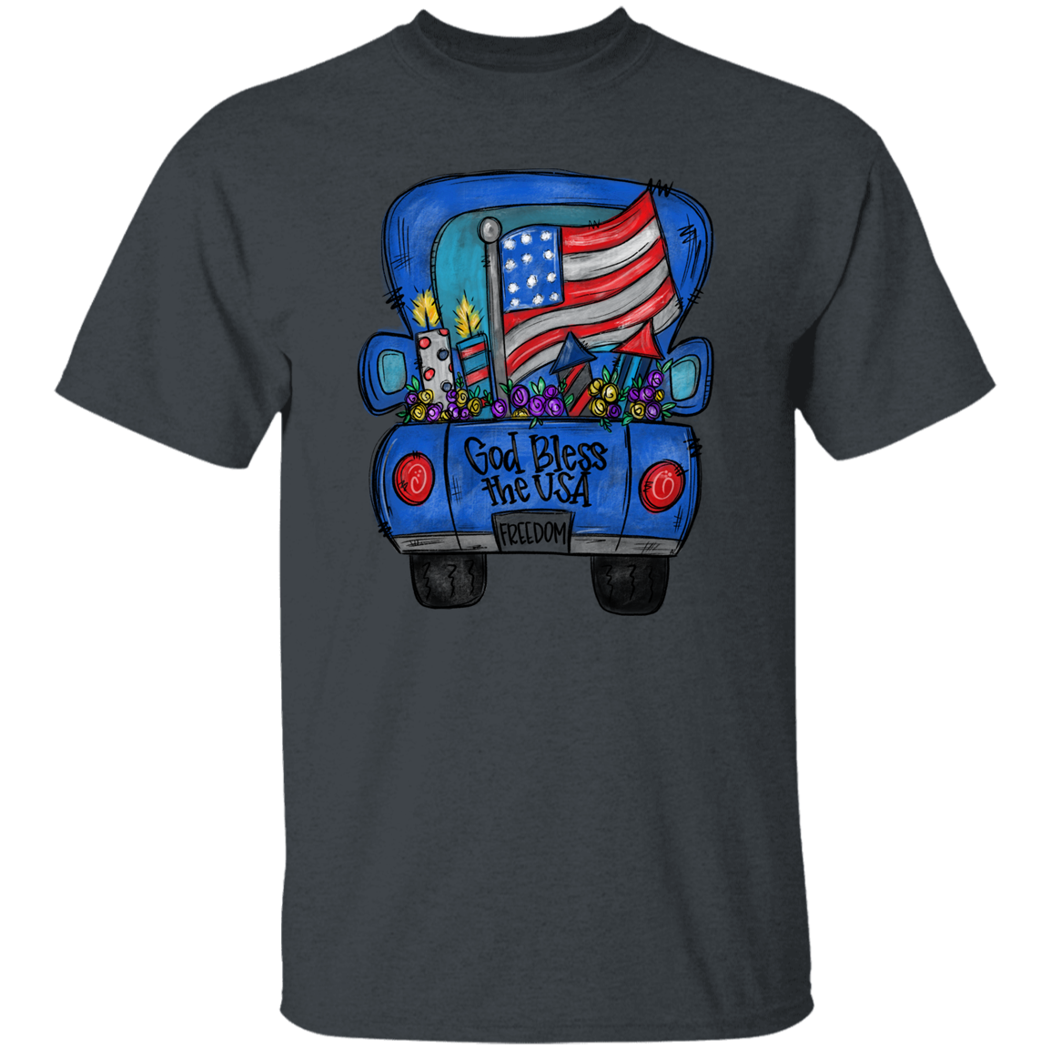 God Bless The USA Truck T-Shirt