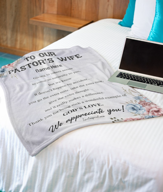 To Our Pastor's Wife - Personalized Fleece Blanket