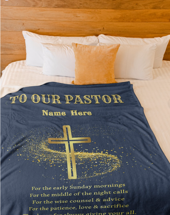 To Our Pastor - Personalized Fleece Blanket