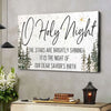 O Holy Night Wall Art Canvas | Christmas Decoration