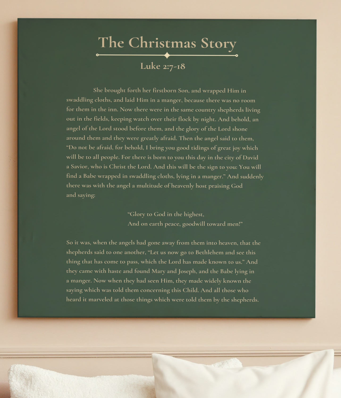 The Christmas Story Wall Art CANVAS | Christmas Wall Art