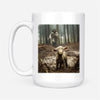 Jesus With The Sheep, Jesus Running After A Lamb Coffee Mug