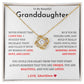 To My Granddaughter | You Are Loved | Love Knot Necklace