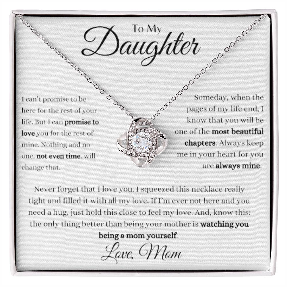 To My Daughter | Being A Mom | Love Knot Necklace