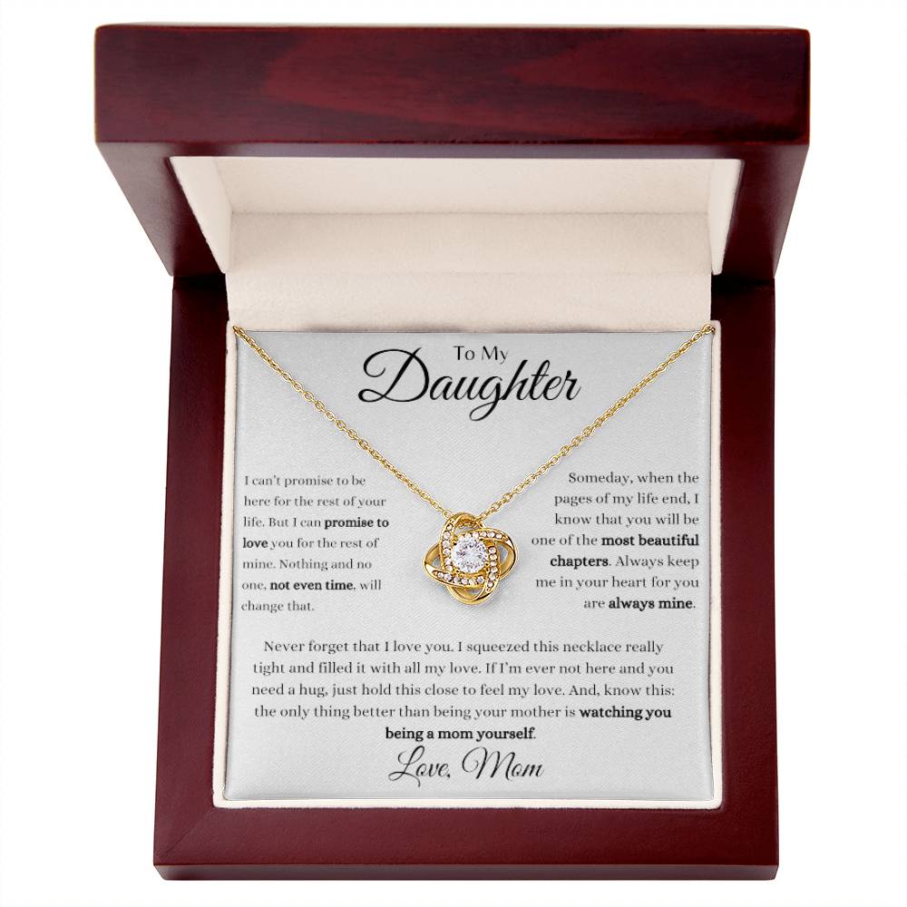 To My Daughter | Being A Mom | Love Knot Necklace