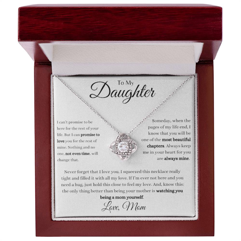 To My Daughter | Being A Mom | Love Knot Necklace