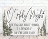 O Holy Night Wall Art Canvas | Christmas Decoration