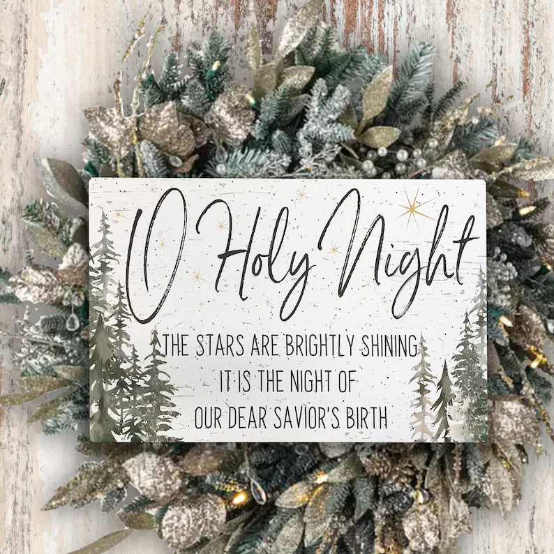 O Holy Night Wall Art Canvas | Christmas Decoration