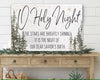 O Holy Night Wall Art Canvas | Christmas Decoration