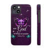 With God All Things Are Possible Phone Case, Christian Phone Cases