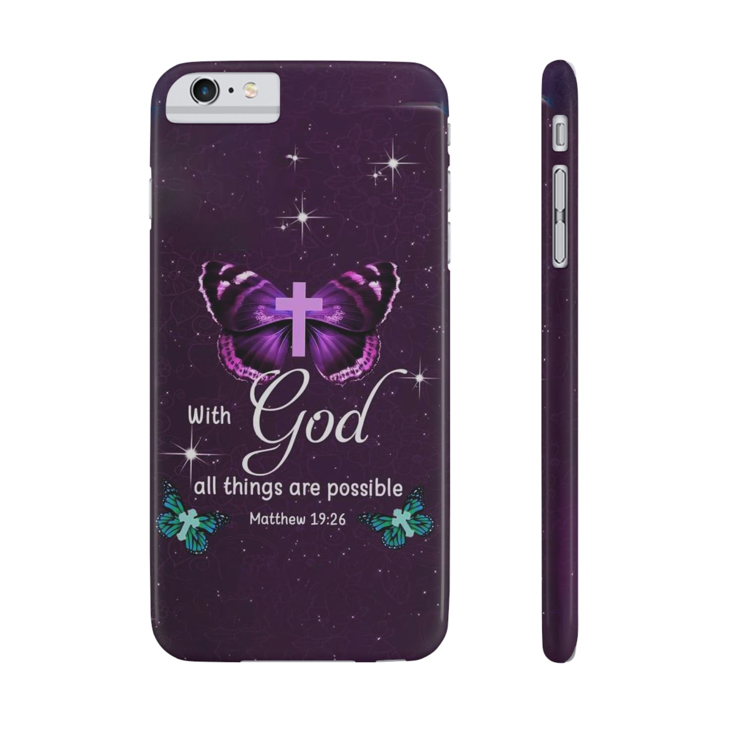 With God All Things Are Possible Phone Case, Christian Phone Cases