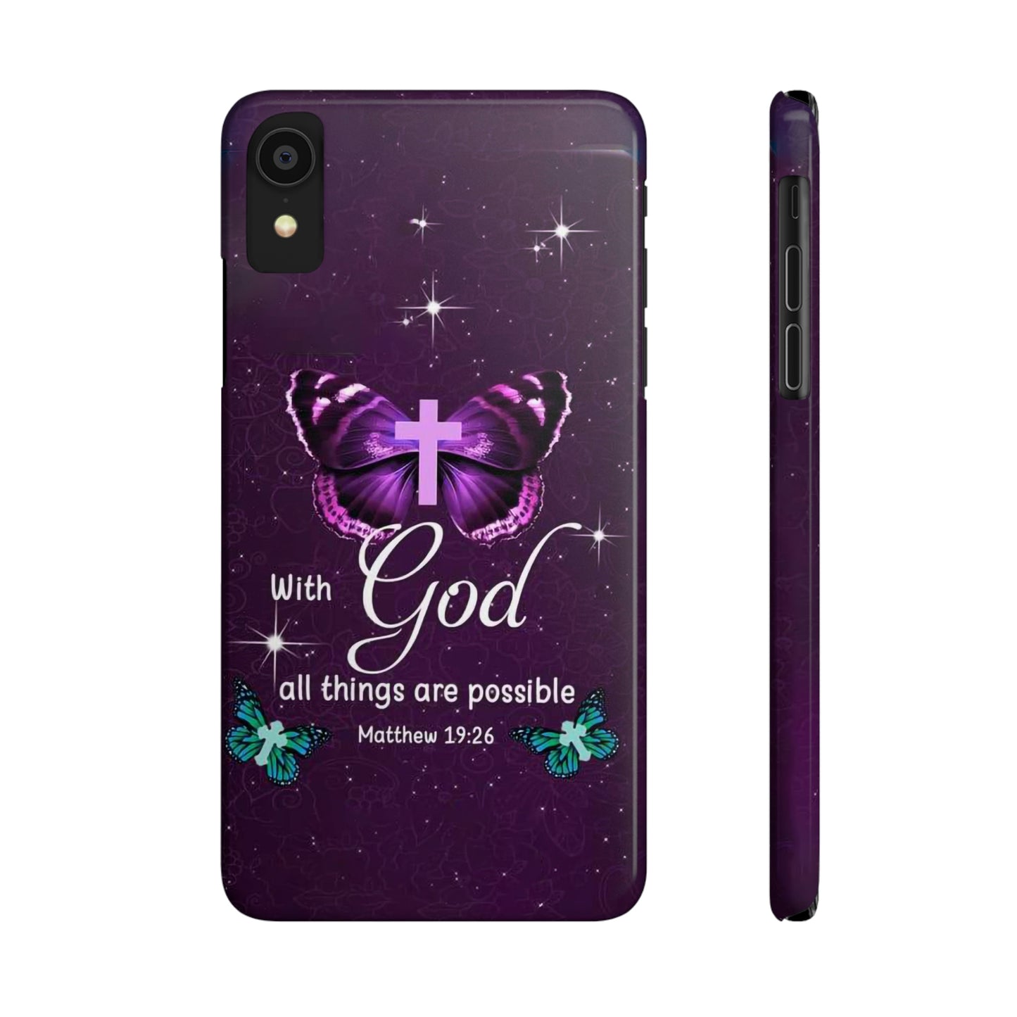 With God All Things Are Possible Phone Case, Christian Phone Cases