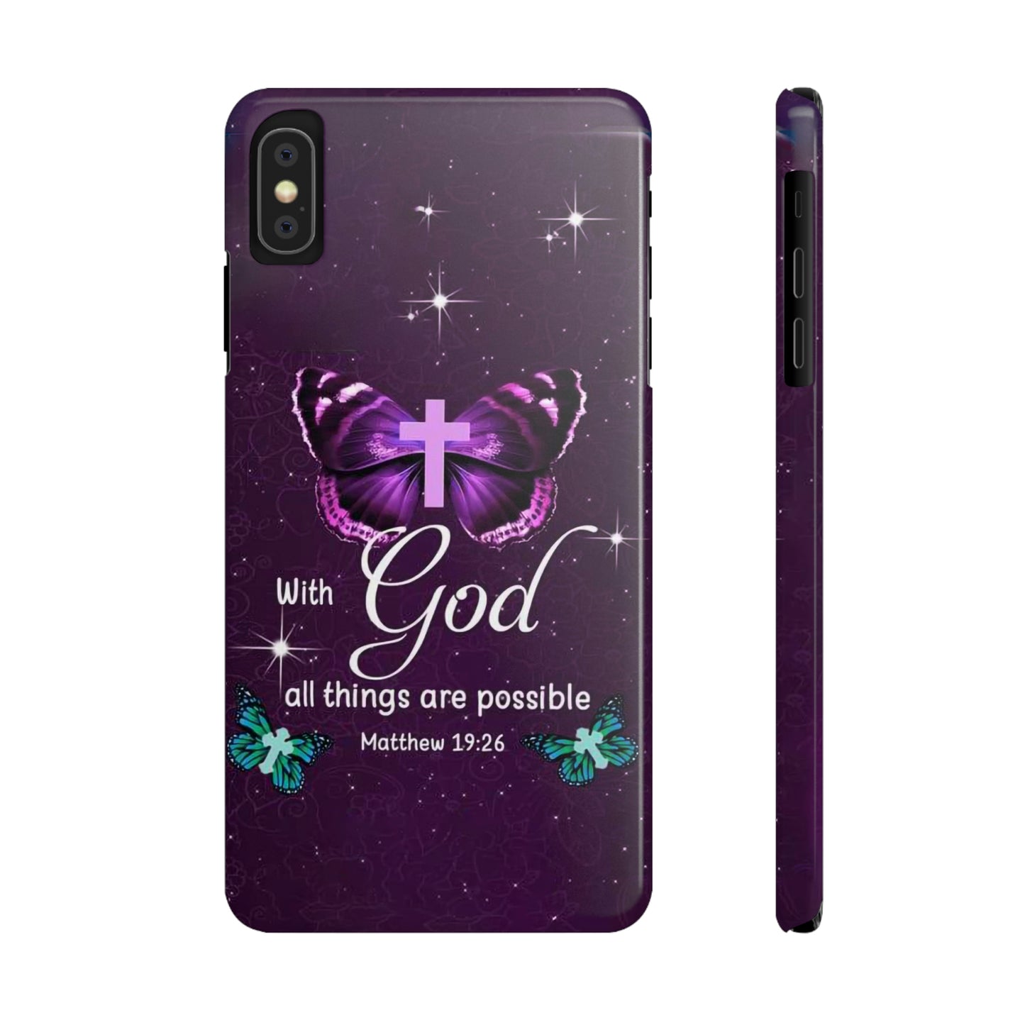 With God All Things Are Possible Phone Case, Christian Phone Cases