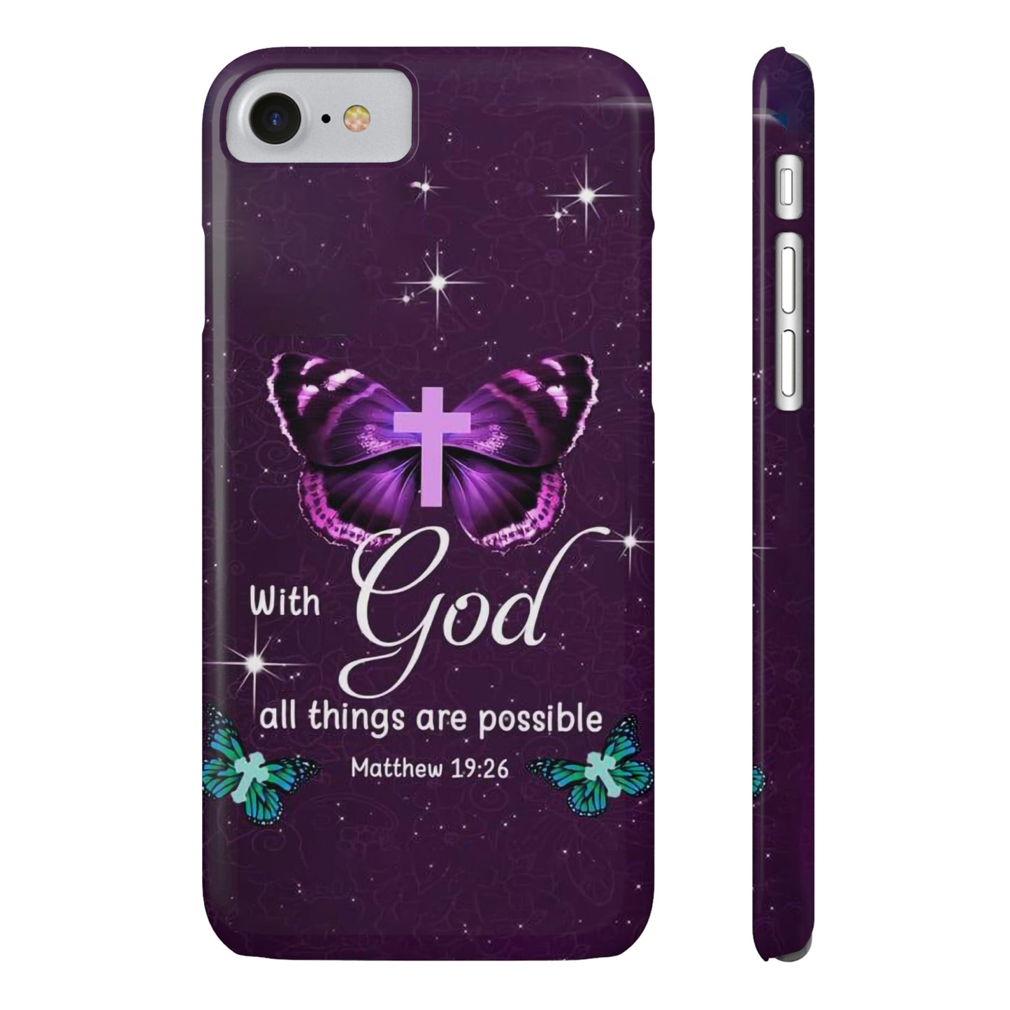 With God All Things Are Possible Phone Case, Christian Phone Cases