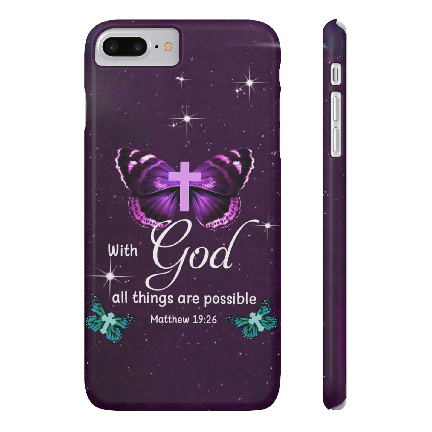 With God All Things Are Possible Phone Case, Christian Phone Cases