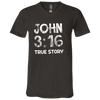 John 3:16 True Story V-Neck Tee