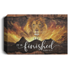 It Is Finished Wall Art, John 19:30 Jesus Lion Wall Art Canvas