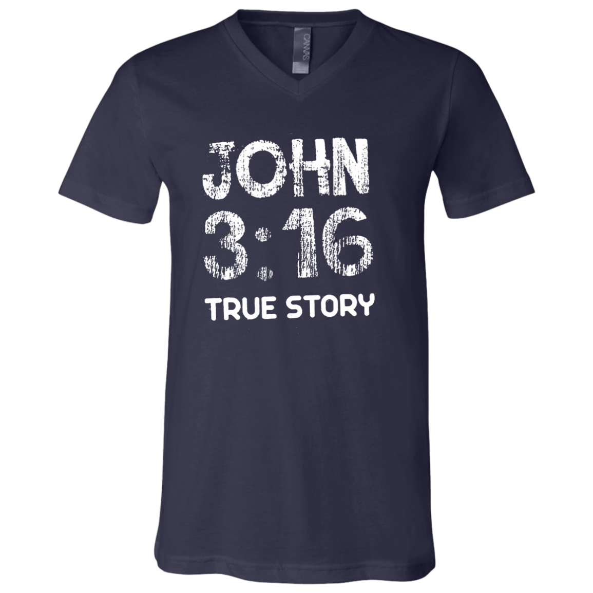 John 3:16 True Story V-Neck Tee