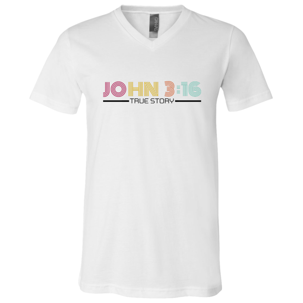 John 3:16 True Story V-Neck Tee