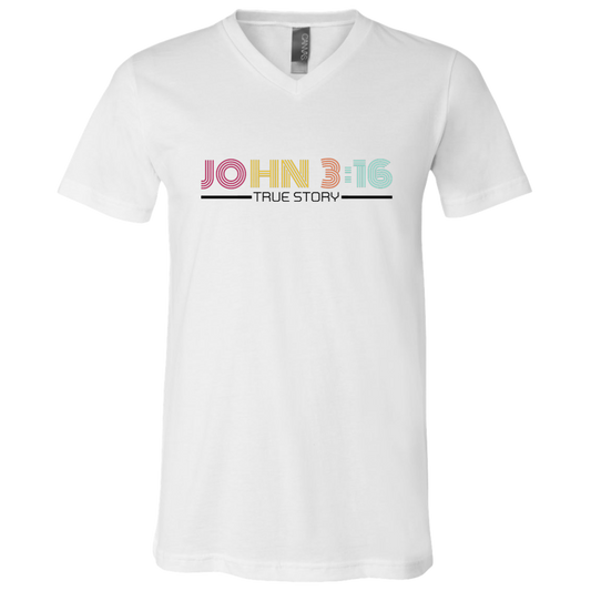 John 3:16 True Story V-Neck Tee