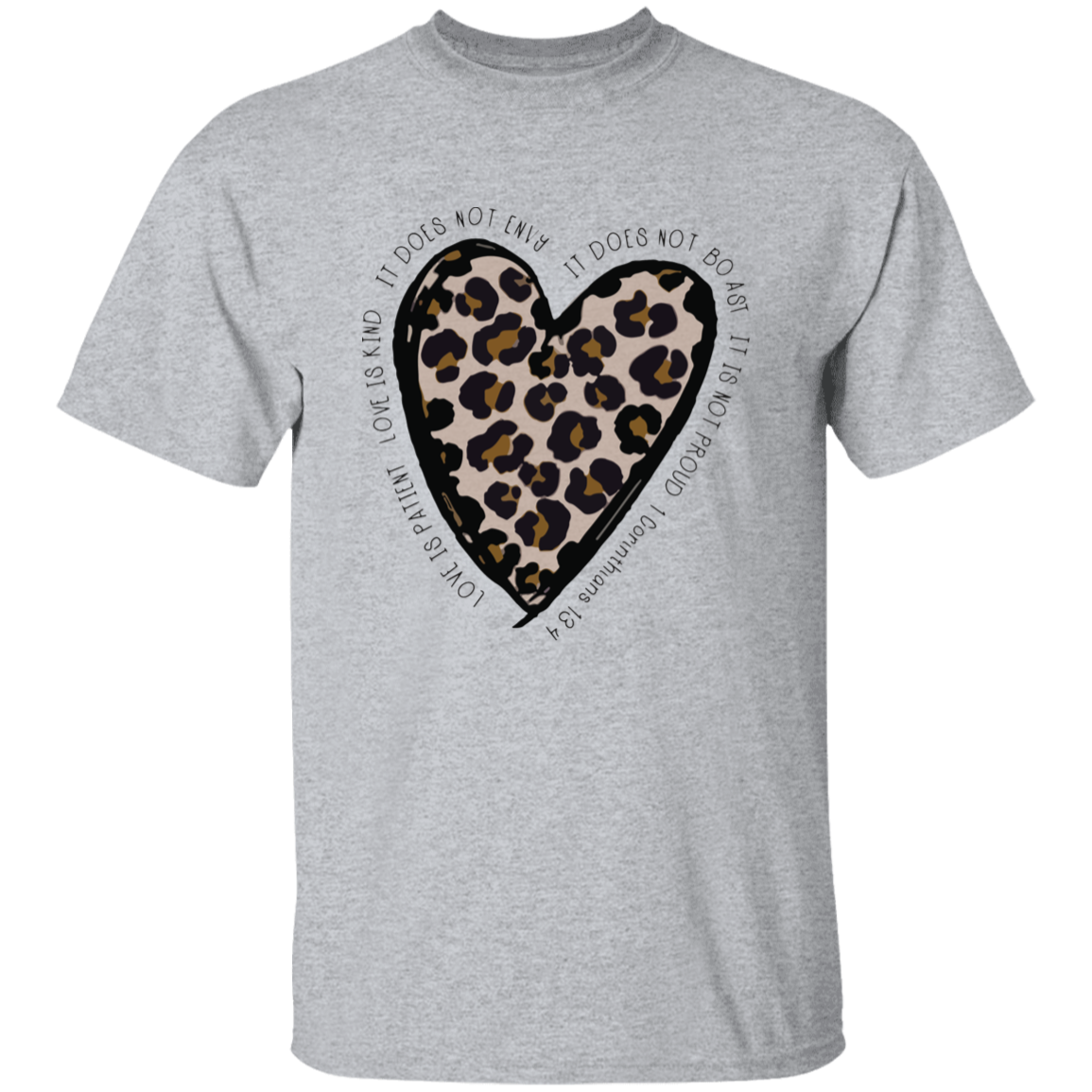Love Is Patient Leopard T-Shirt