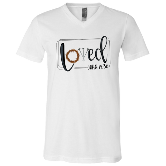 Loved John 19:30 V-Neck Tee