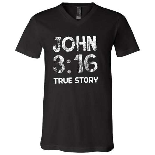 John 3:16 True Story V-Neck Tee