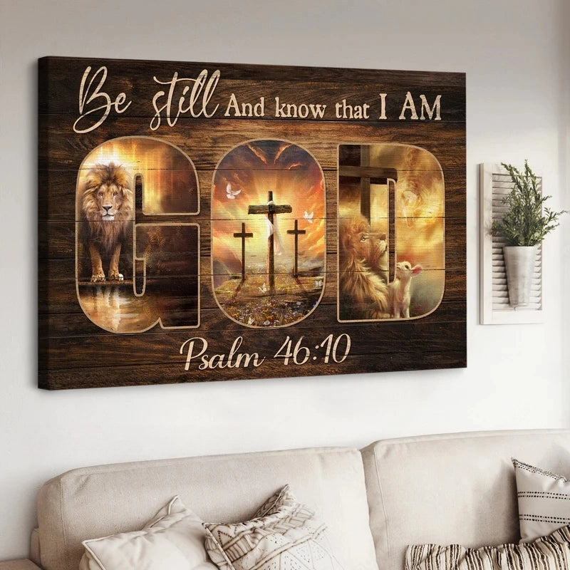 Be Still And Know That I Am God Wall Art Canvas