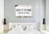 Give It To God And Go To Sleep, Sleeping Girl Sign II - Jesus Landscape Canvas Prints, Christian Wall Art