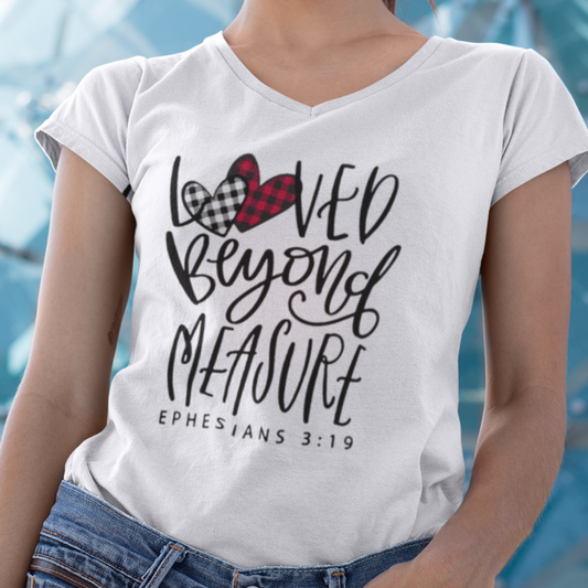 Loved Beyond Measure V-Neck Tee