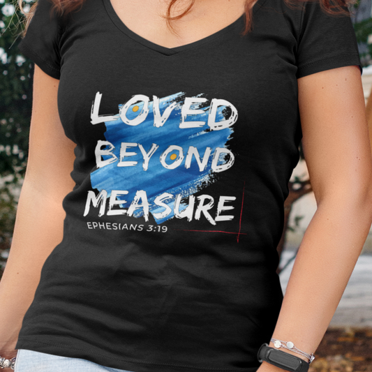 Loved Beyond Measure V-Neck Tee